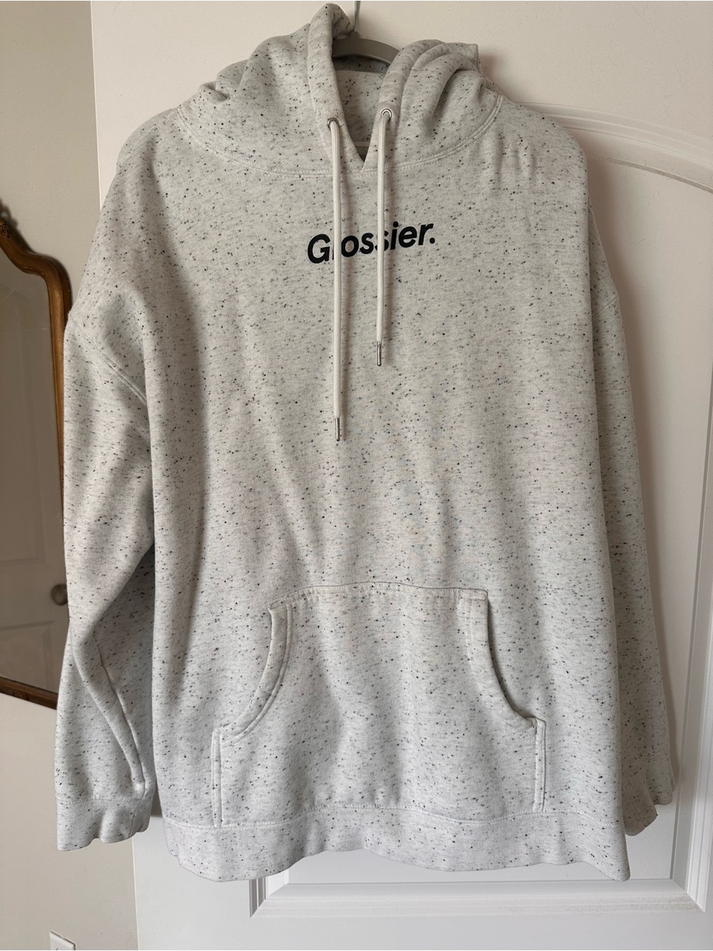 Glossier terrazzo Hoodie XL